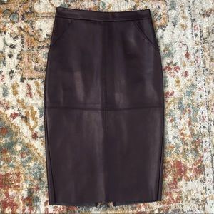 NWOT Express faux leather high waisted pencil skirt